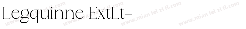 Legquinne ExtLt字体转换